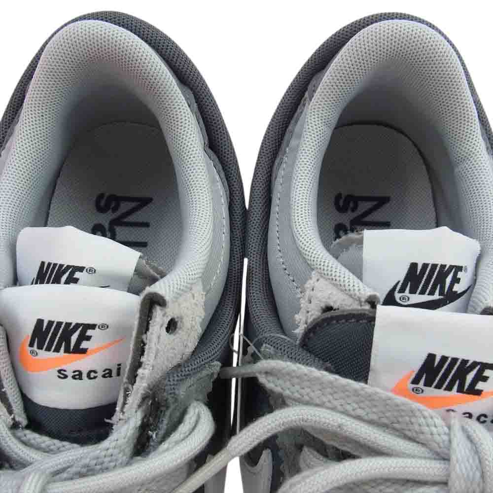 NIKE ナイキ DQ0581-001 × sacai サカイ Zoom Cortez Iron Grey ズーム コルテッツ アイアングレー スニーカー マルチカラー系 26cm【新古品】【未使用】【中古】