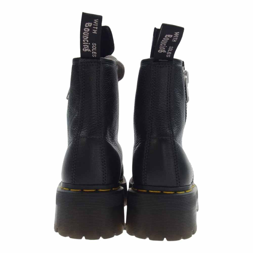 Rick Owens リックオウエンス 22AW 27978001 × Dr.Martens ドクターマーチン JUMBO LACE BOOTS ジャンボ レース ブーツ 8ホール サイドジップ ブラック系 EU39【美品】【中古】