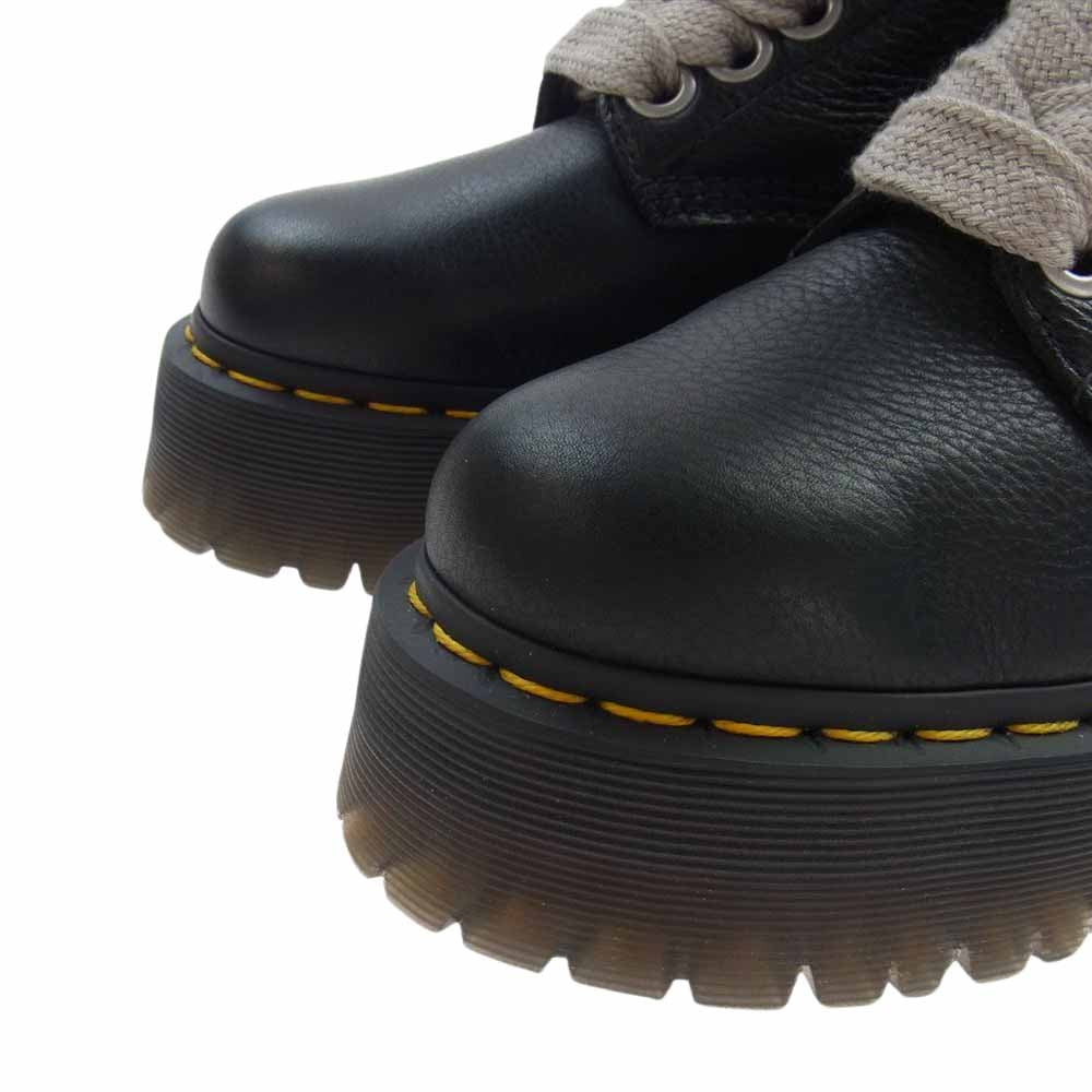 Rick Owens リックオウエンス 22AW 27978001 × Dr.Martens ドクターマーチン JUMBO LACE BOOTS ジャンボ レース ブーツ 8ホール サイドジップ ブラック系 EU39【美品】【中古】