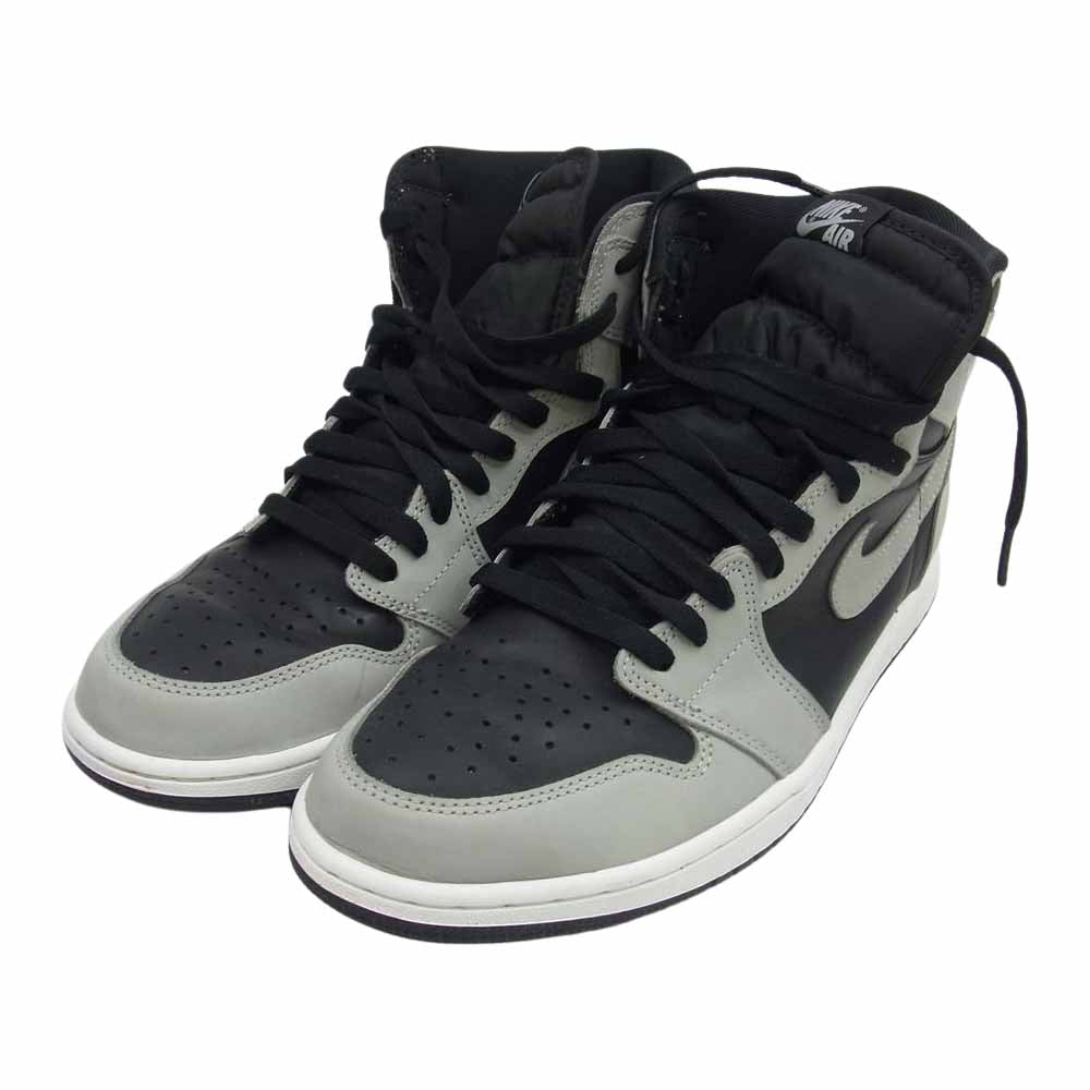 NIKE ナイキ 555088-035 Air Jordan 1 High OG Shadow 2.0 エアジョーダン 1 ハイ OG シャドウ2.0 ブラック系 グレー系 US10.5【中古】