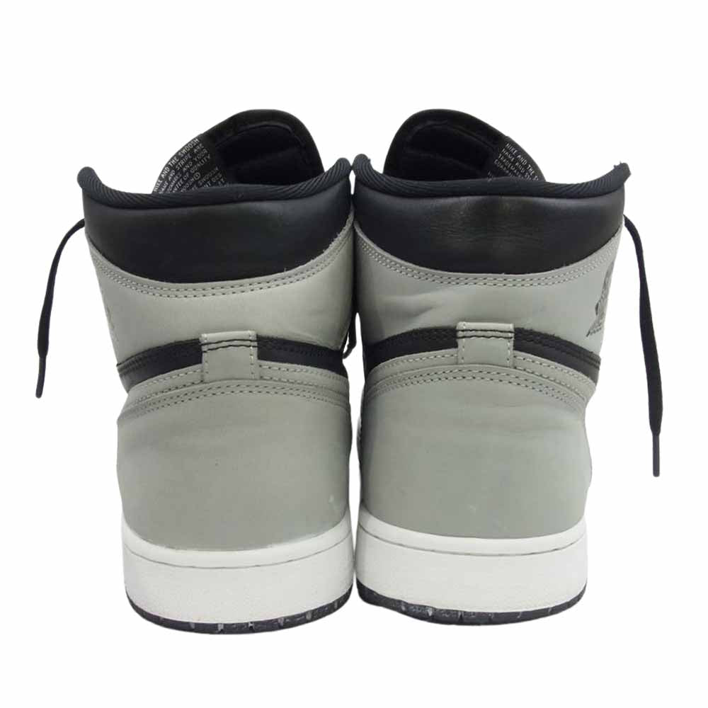 NIKE ナイキ 555088-035 Air Jordan 1 High OG Shadow 2.0 エアジョーダン 1 ハイ OG シャドウ2.0 ブラック系 グレー系 US10.5【中古】
