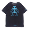 CHROME HEARTS クロムハーツ（原本無） クロス プリント ポケット Tシャツ ブラック系 XL【中古】