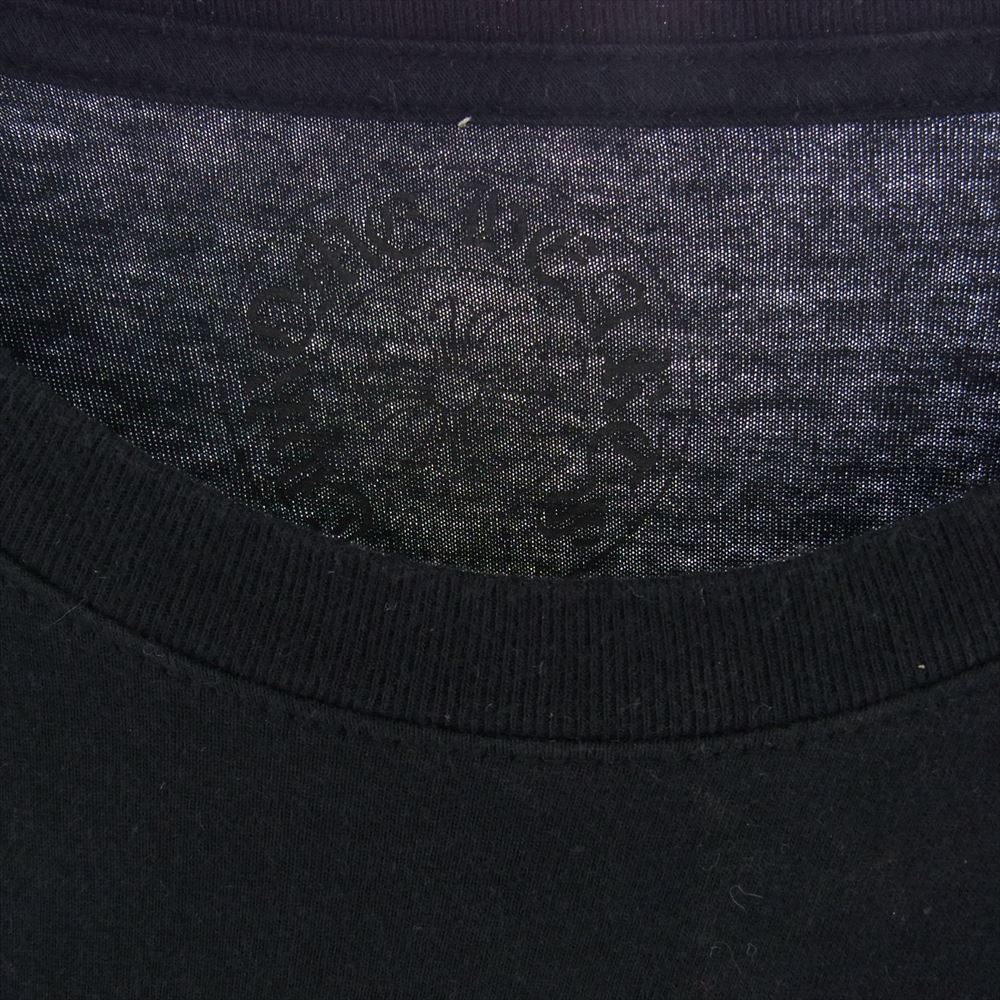 CHROME HEARTS クロムハーツ（原本無） クロス プリント ポケット Tシャツ ブラック系 XL【中古】