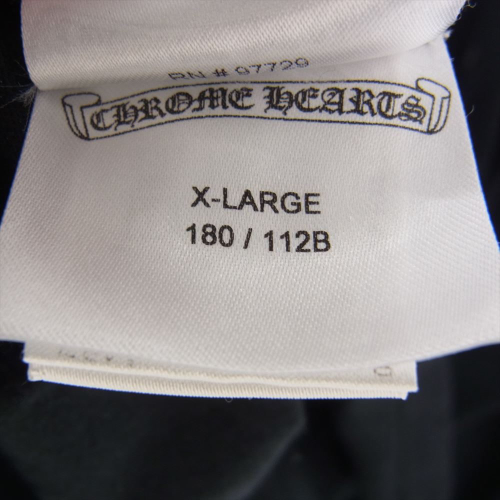 CHROME HEARTS クロムハーツ（原本無） クロス プリント ポケット Tシャツ ブラック系 XL【中古】