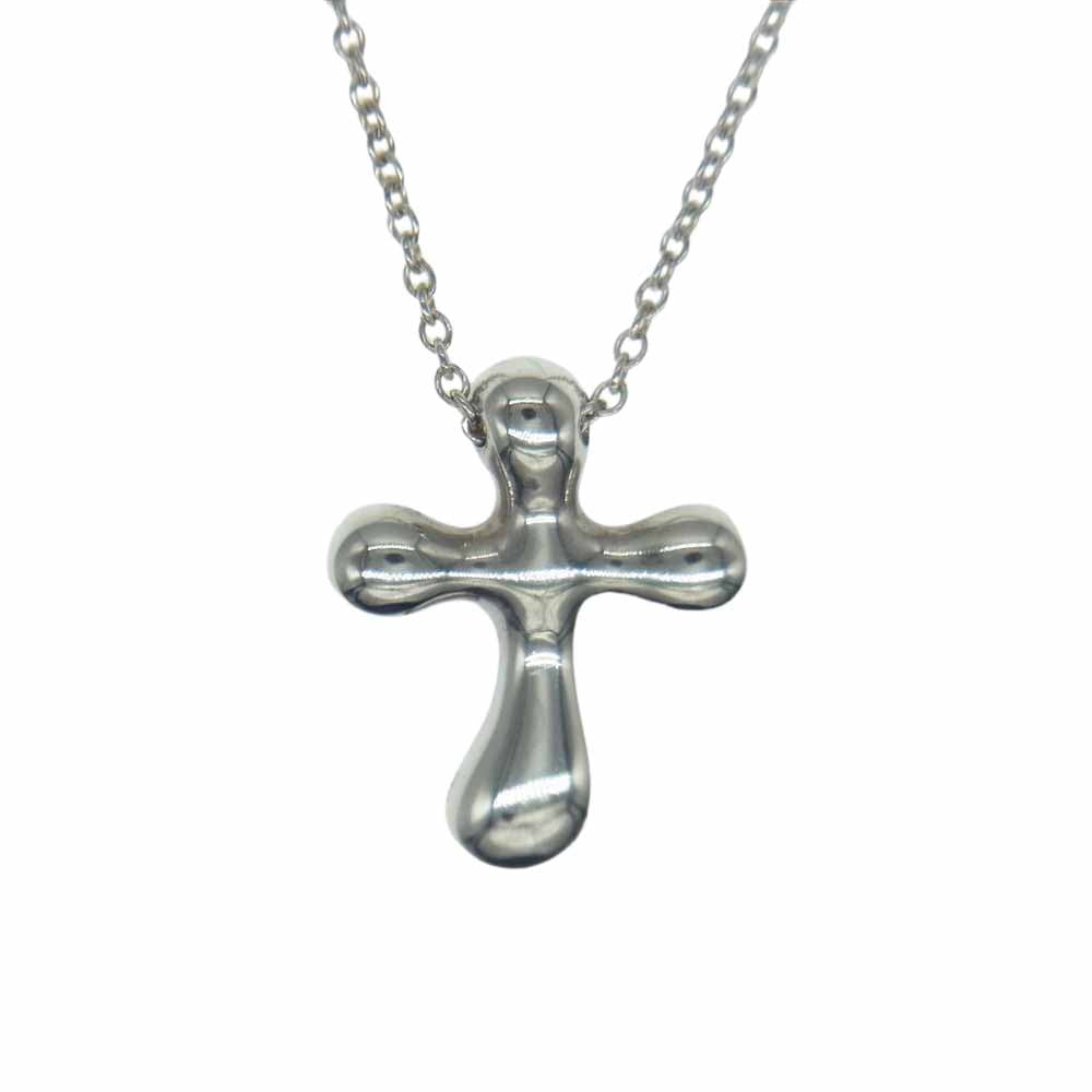 TIFFANY&Co. ティファニー エルサペレッティ スモール クロス ネックレス シルバー系【中古】