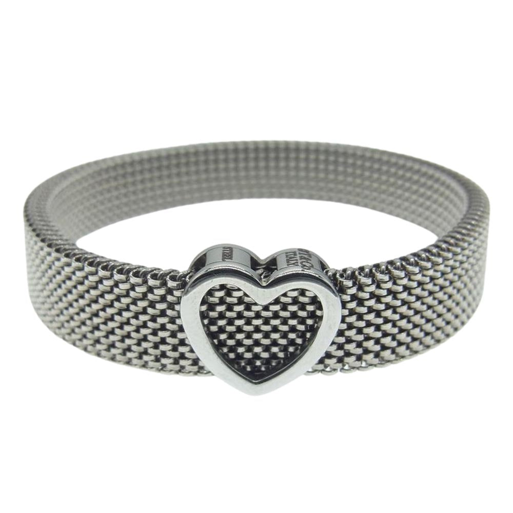 TIFFANY&Co. ティファニー サマセット ストレッチ ハート ブレスレット バングル シルバー系【中古】