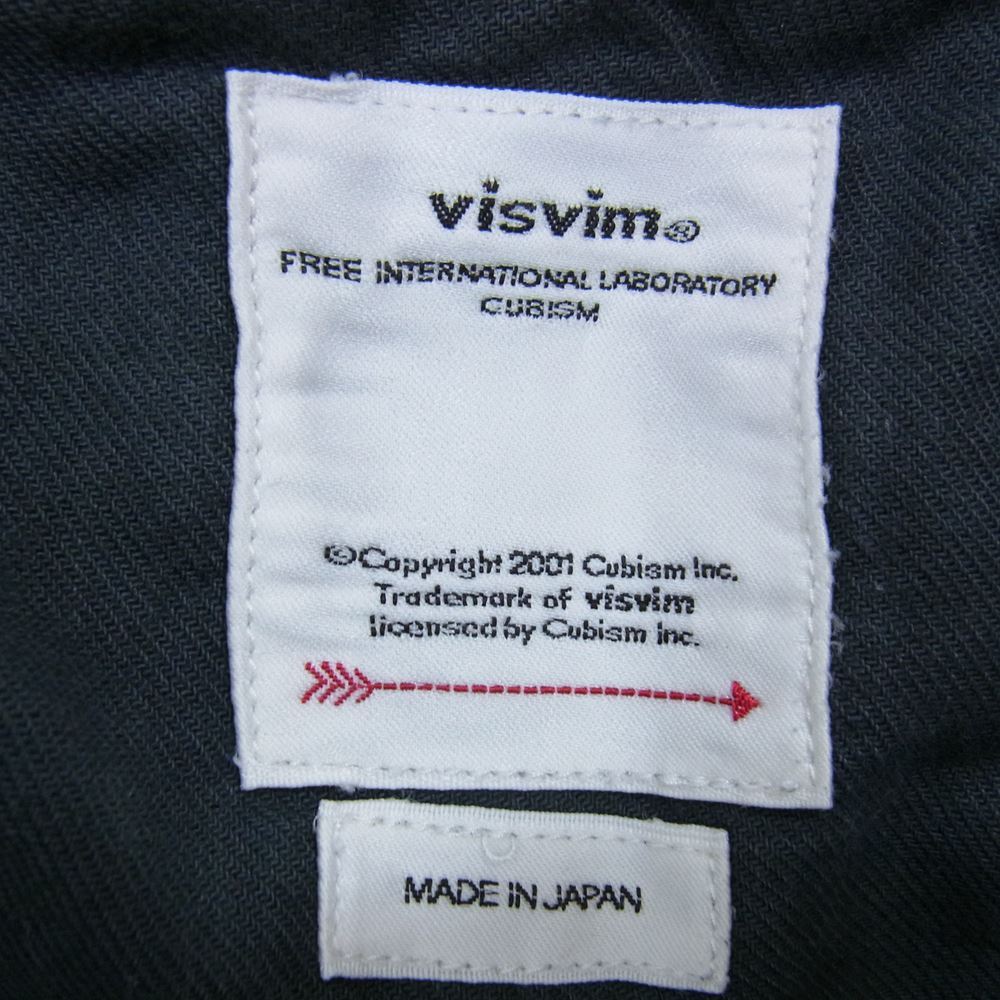 VISVIM ビズビム 21AW 0121205008011 EIGER SANCTION PANTS DMGD ガーメントダイ ダメージ加工 チノクロスパンツ カーキ系 1【中古】
