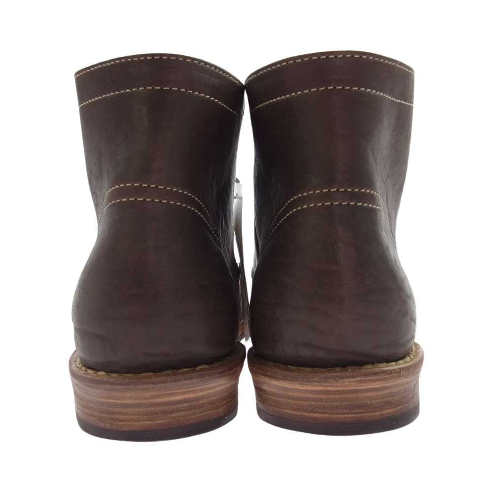 VISVIM ビズビム 23AW 0123202002016 BRIGADIER BOOTS-FOLK ブリガディア レザー ブーツ ブラウン系 M9.5【極上美品】【中古】