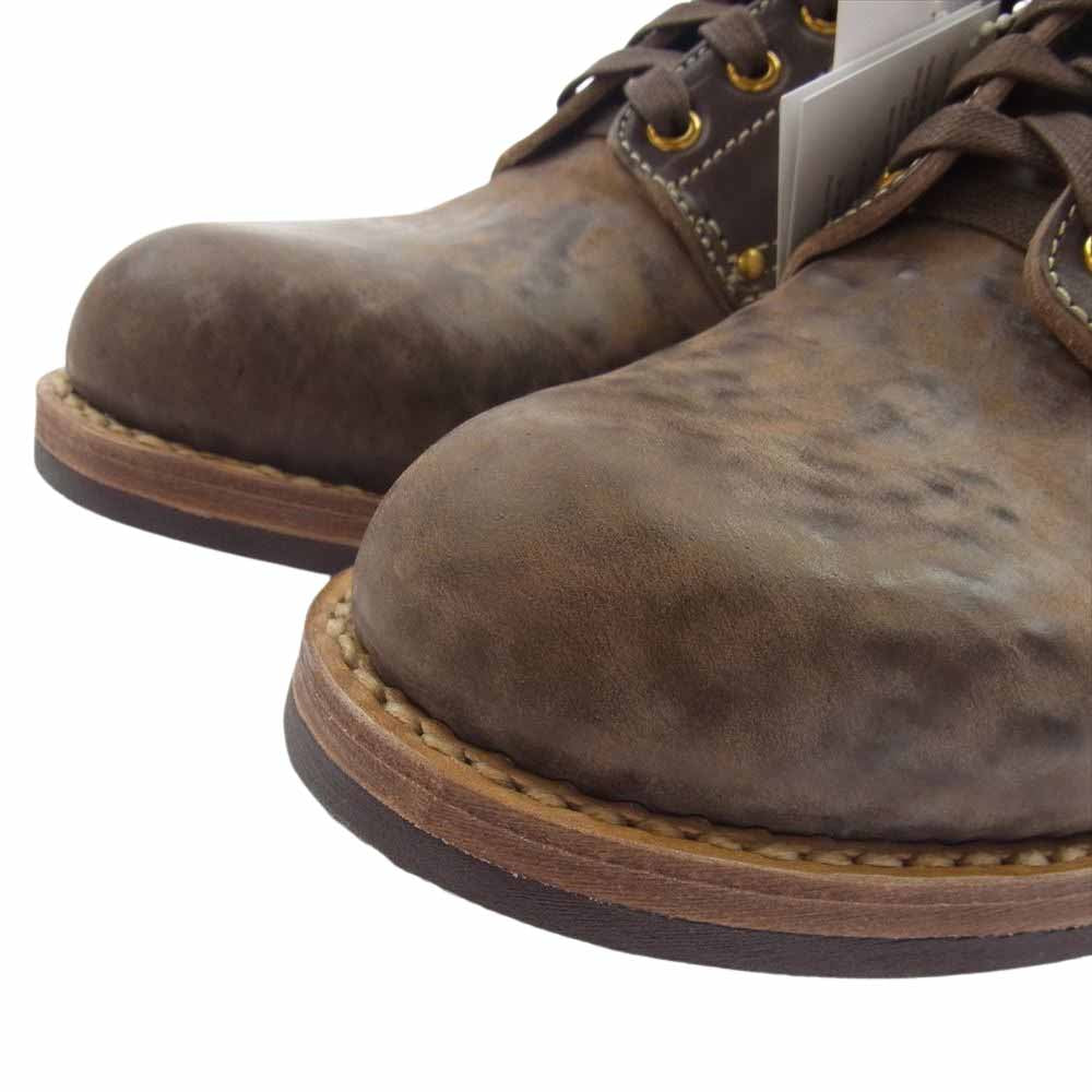 VISVIM ビズビム 23AW 0123202002016 BRIGADIER BOOTS-FOLK ブリガディア レザー ブーツ ブラウン系 M9.5【極上美品】【中古】