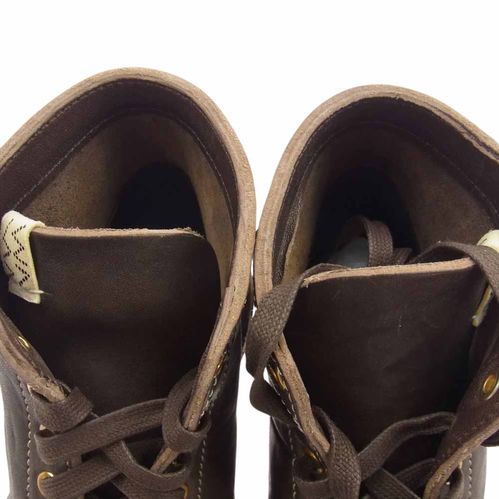 VISVIM ビズビム 23AW 0123202002016 BRIGADIER BOOTS-FOLK ブリガディア レザー ブーツ ブラウン系 M9.5【極上美品】【中古】