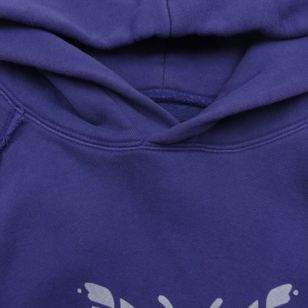 Needles ニードルス 19AW FK218 Sweat Hoody パピヨンプリント スウェット フーディ プルオーバー パーカー パープル系 XS【中古】
