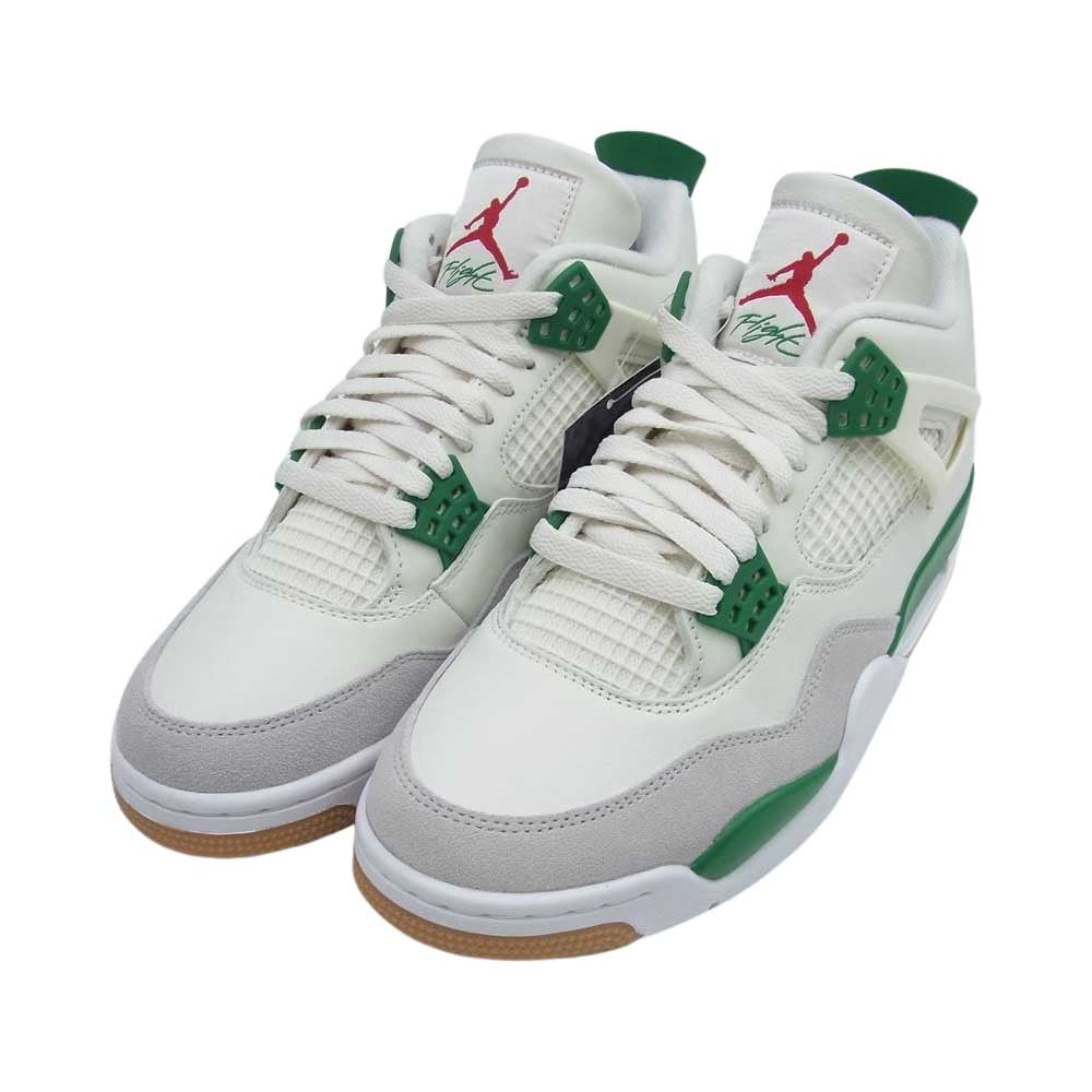 NIKE ナイキ DR5415-103 Nike SB Air Jordan 4 Pine Green エアジョーダン パイングリーン スニーカー ホワイト系 26cm【新古品】【未使用】【中古】