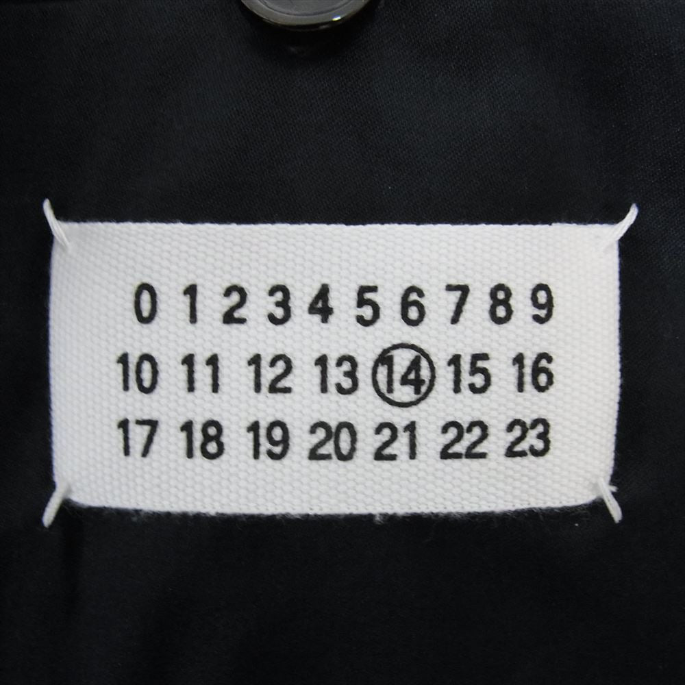 MAISON MARTIN MARGIELA メゾンマルタンマルジェラ 13SS S50AH0017 14ライン コットン ステンカラー コート ネイビー系 44【中古】