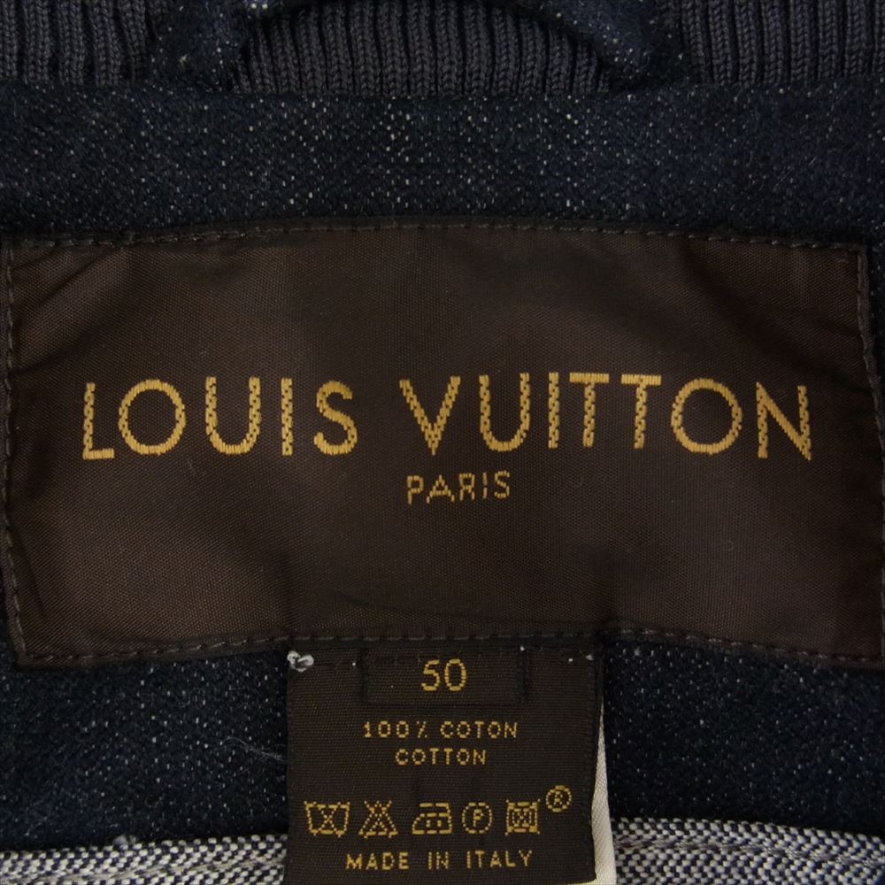 LOUIS VUITTON ルイ・ヴィトン ジップ デニム ジャケット ブラック系 50【中古】