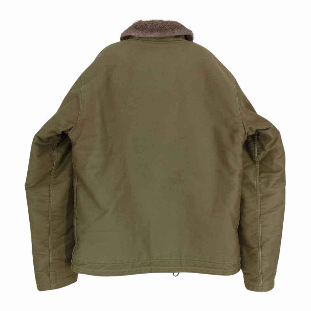 The REAL McCOY'S ザリアルマッコイズ CONTRACT N5SX 1489 N-1 デッキ ジャケット カーキ系 34【中古】