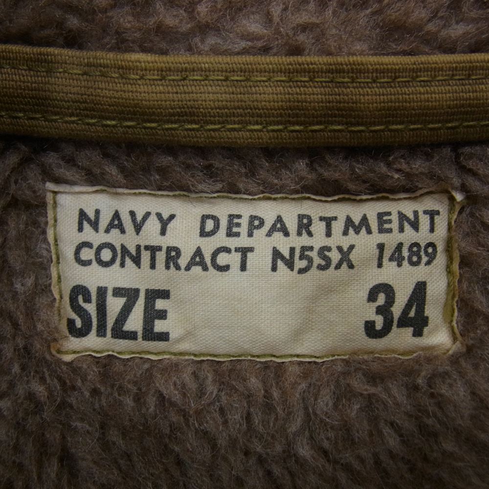 The REAL McCOY'S ザリアルマッコイズ CONTRACT N5SX 1489 N-1 デッキ ジャケット カーキ系 34【中古】