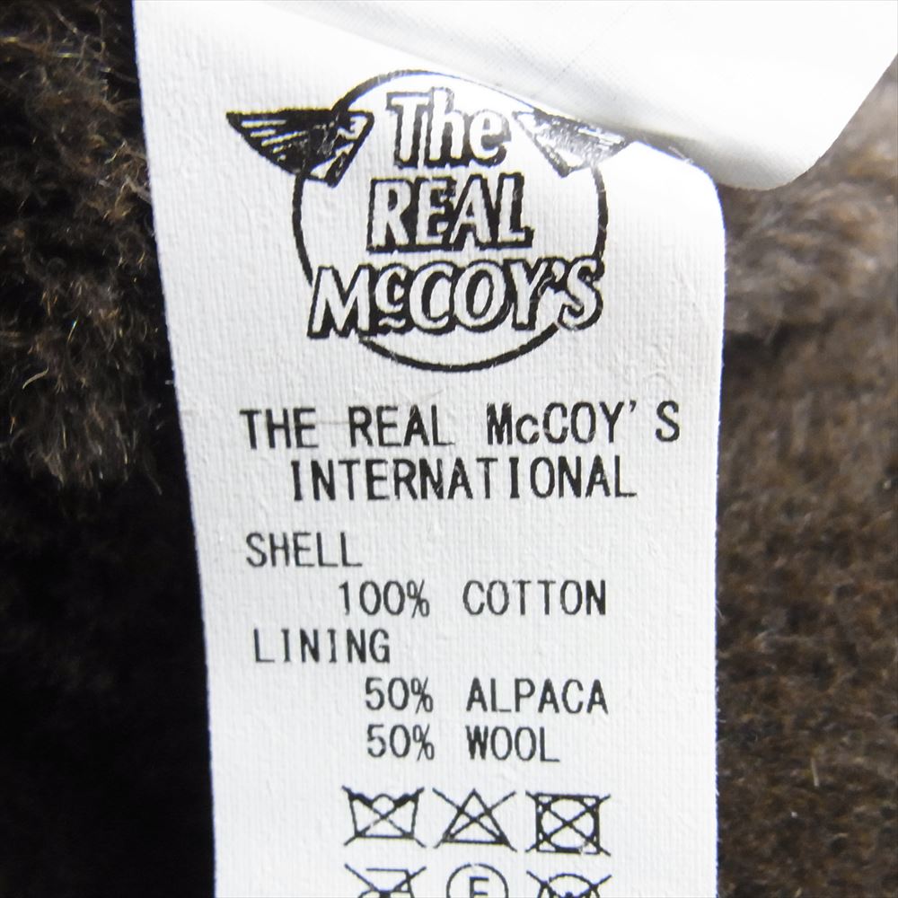 The REAL McCOY'S ザリアルマッコイズ MJ19105 VEST ALPACA PILE-LINED アルパカ ミリタリー ベスト カーキ系 36【美品】【中古】