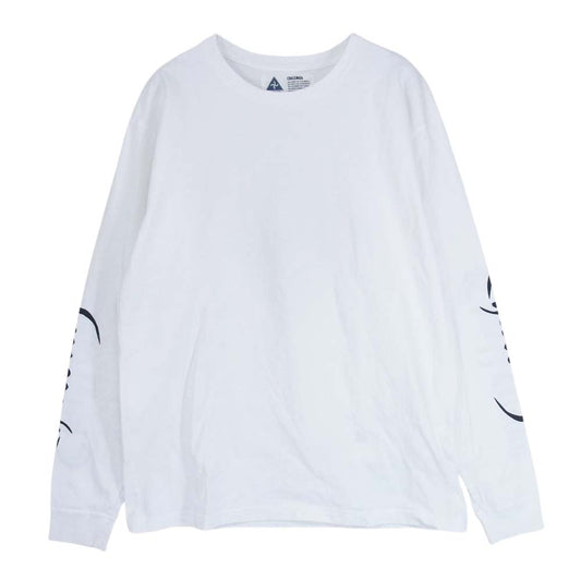 CHALLENGER チャレンジャー バックプリント 袖プリント 長袖 Tシャツ ホワイト系 L【中古】