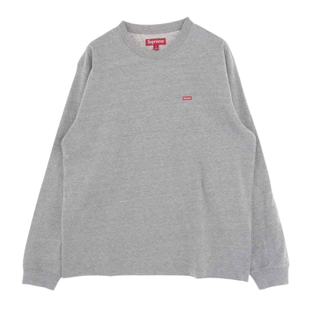 Supreme シュプリーム 23AW Small Box L/S Tee スモールボックスロゴ ロングスリーブ TEE 長袖 Ｔシャツ グレイ グレー系 M【極上美品】【中古】
