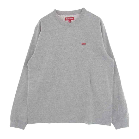 Supreme シュプリーム 23AW Small Box L/S Tee スモールボックスロゴ ロングスリーブ TEE 長袖 Ｔシャツ グレイ グレー系 M【極上美品】【中古】