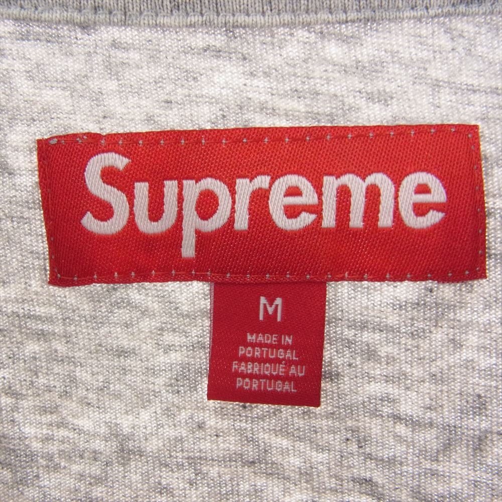 Supreme シュプリーム 23AW Small Box L/S Tee スモールボックスロゴ ロングスリーブ TEE 長袖 Ｔシャツ グレイ グレー系 M【極上美品】【中古】