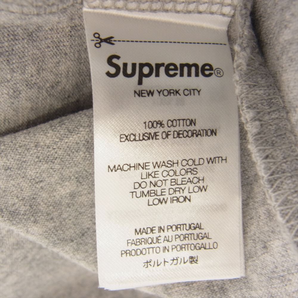 Supreme シュプリーム 23AW Small Box L/S Tee スモールボックスロゴ ロングスリーブ TEE 長袖 Ｔシャツ グレイ グレー系 M【極上美品】【中古】