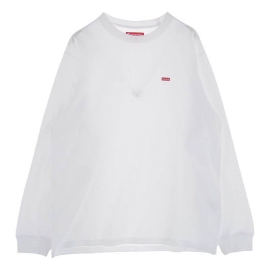 Supreme シュプリーム 23AW Small Box L/S Tee スモールボックスロゴ ロングスリーブ TEE 長袖 Ｔシャツ ホワイト  ホワイト系 M【新古品】【未使用】【中古】