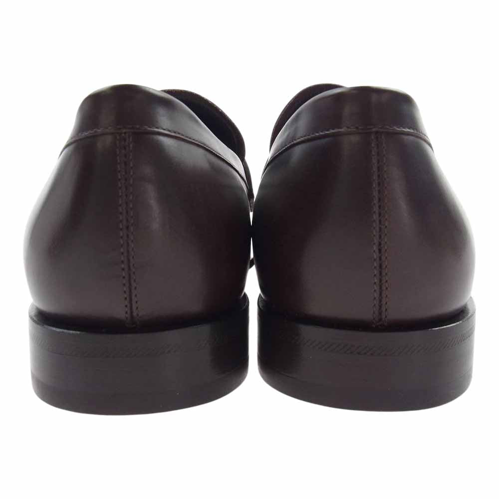 LOUIS VUITTON ルイ・ヴィトン イタリア製 モノグラム コインローファー ブラウン系 9【極上美品】【中古】
