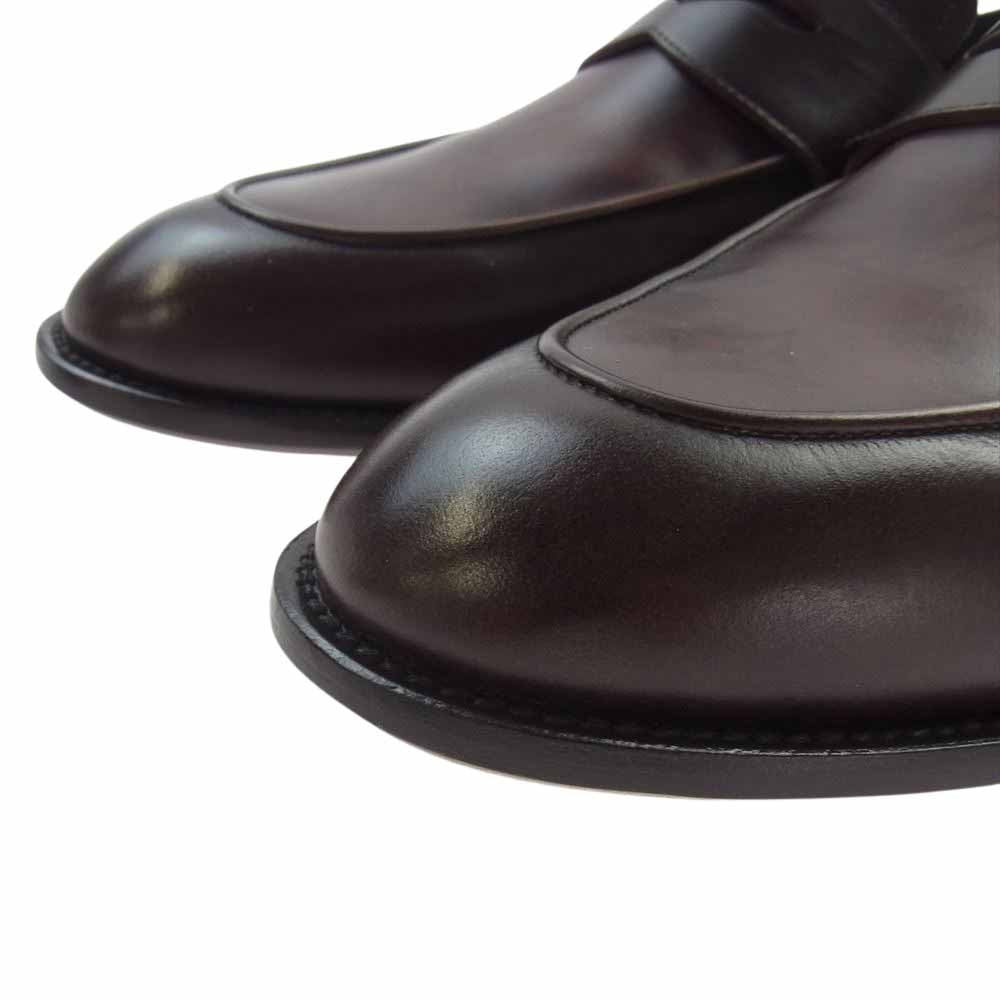 LOUIS VUITTON ルイ・ヴィトン イタリア製 モノグラム コインローファー ブラウン系 9【極上美品】【中古】