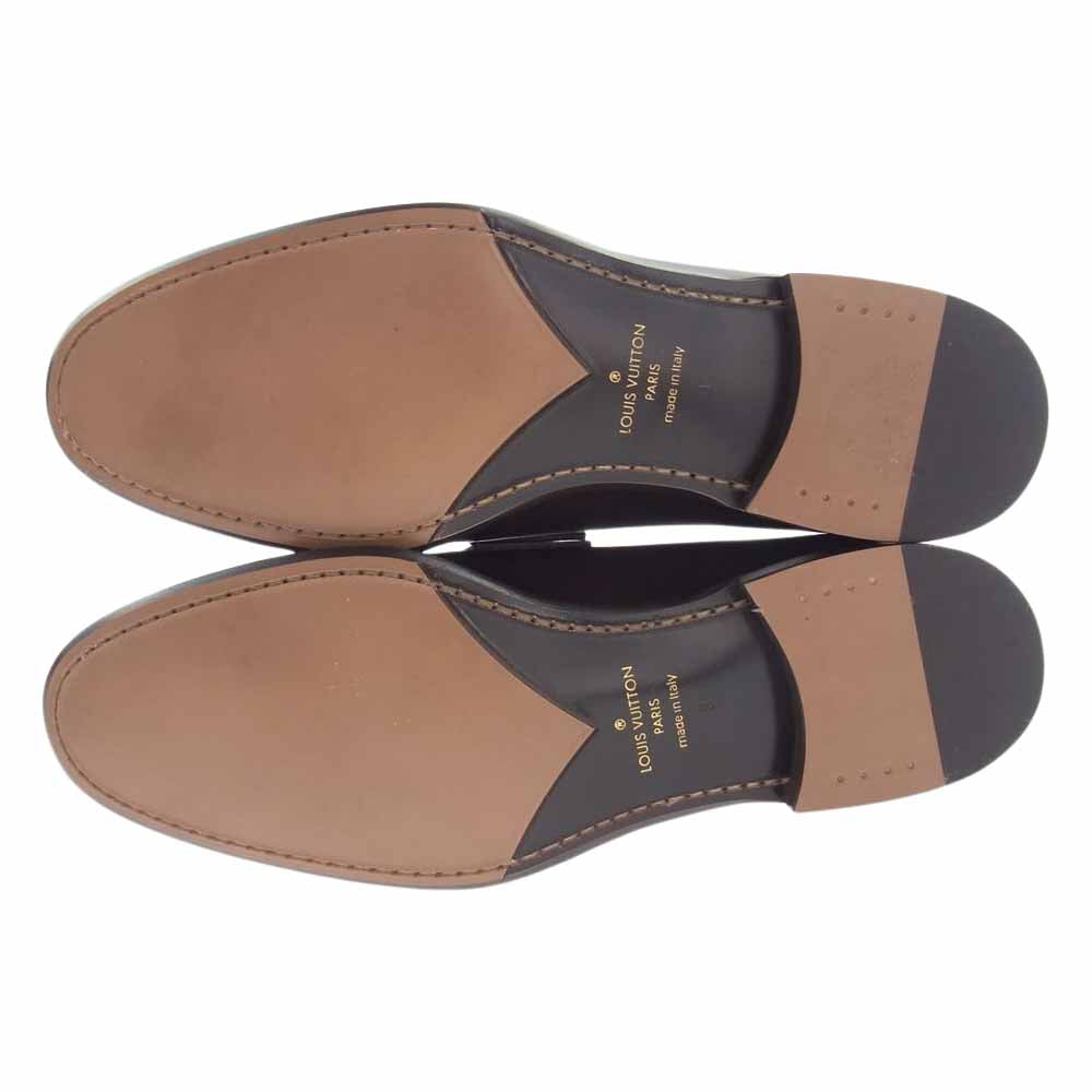 LOUIS VUITTON ルイ・ヴィトン イタリア製 モノグラム コインローファー ブラウン系 9【極上美品】【中古】
