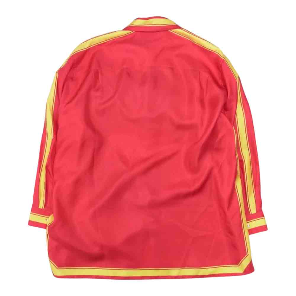 LOEWE ロエベ SB44Y06X02 × スタジオジブリ ハウルの動く城 荒地の魔女 シルク 長袖 シャツ レッド系 36【美品】【中古】