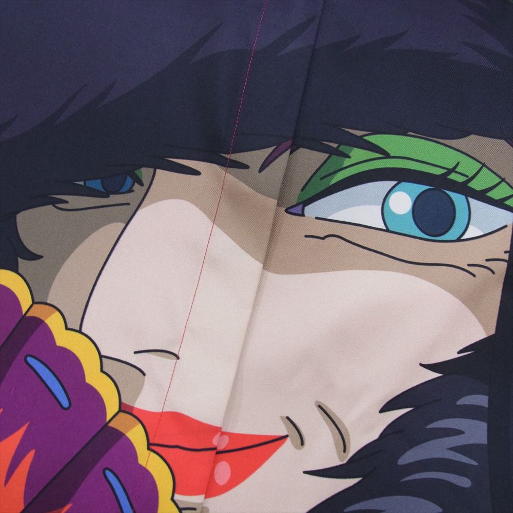 LOEWE ロエベ SB44Y06X02 × スタジオジブリ ハウルの動く城 荒地の魔女 シルク 長袖 シャツ レッド系 36【美品】【中古】