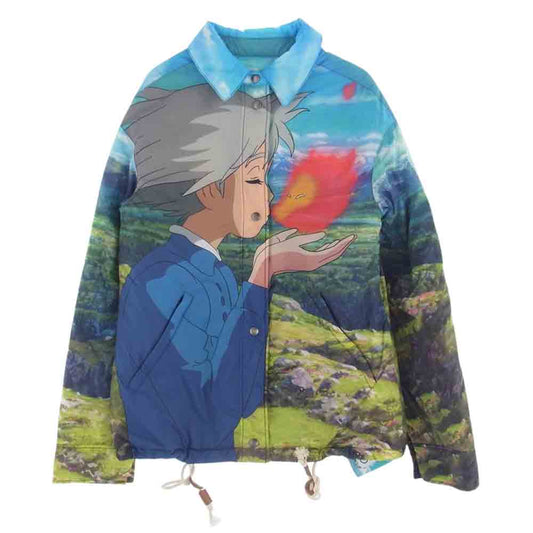 LOEWE ロエベ SB44Y03W02 × スタジオジブリ ハウルの動く城 ソフィー カルシファー コーチジャケット 中綿ジャケット マルチカラー系 36【美品】【中古】
