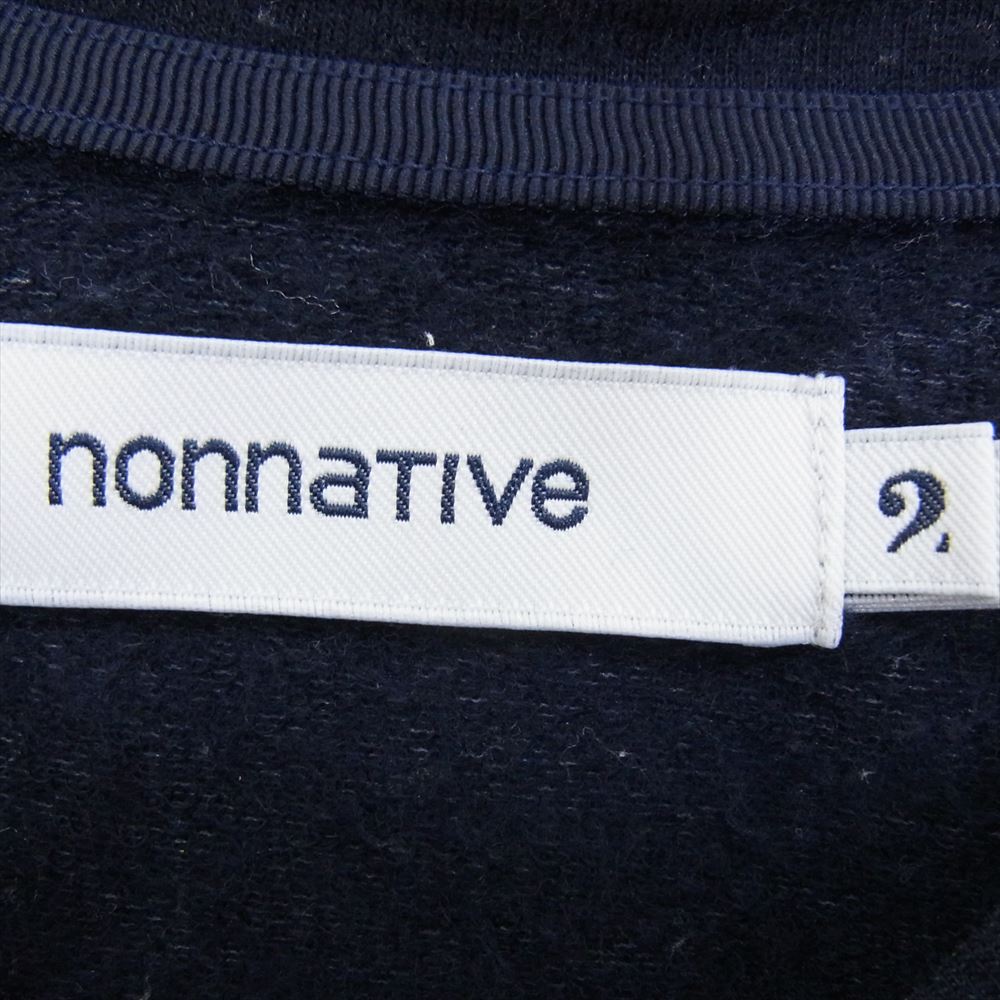 nonnative ノンネイティブ NN-C3808 DWELLER L/S TEE W/N/P HEAVY JERSEY Mt.Breath Wool ドゥエラー ヘビー ジャージー ウール 長袖 Tシャツ ネイビー ネイビー系 2【中古】
