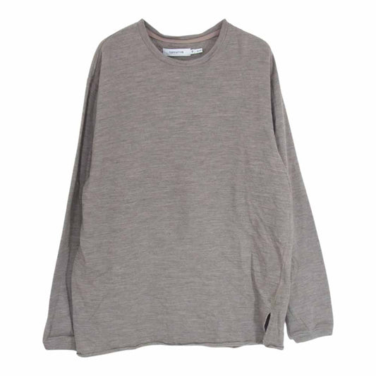 nonnative ノンネイティブ NN-C3808 DWELLER L/S TEE W/N/P HEAVY JERSEY Mt.Breath Wool ドゥエラー ヘビー ジャージー ウール 長袖 Tシャツ ベージュ ベージュ系 2【中古】