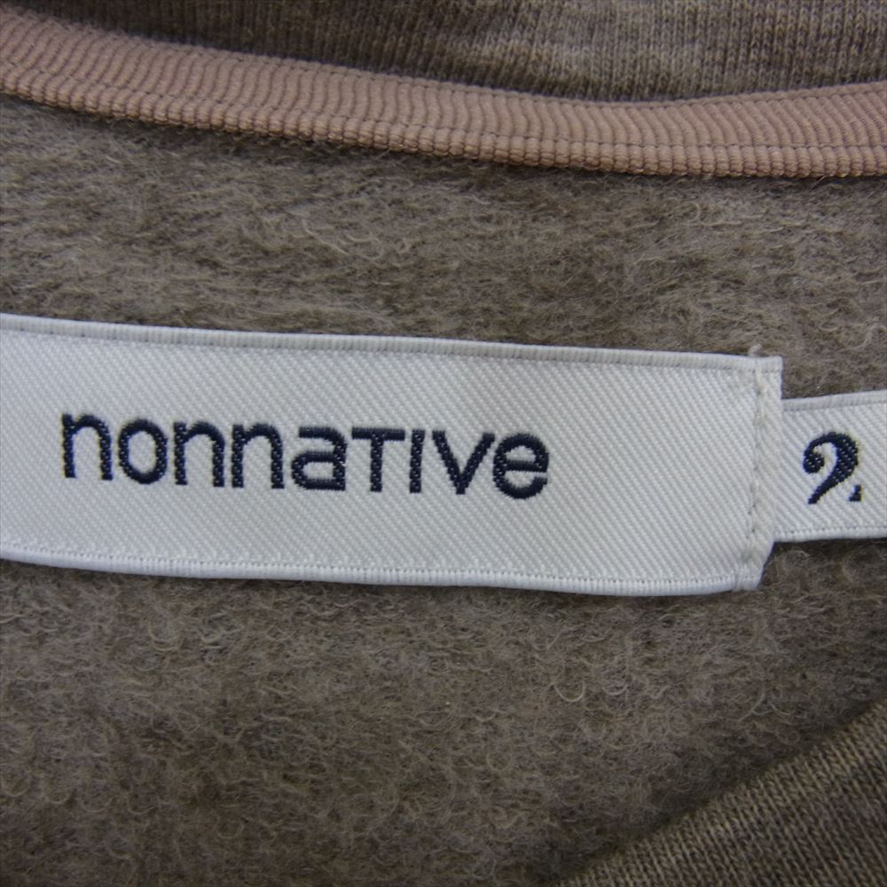 nonnative ノンネイティブ NN-C3808 DWELLER L/S TEE W/N/P HEAVY JERSEY Mt.Breath Wool ドゥエラー ヘビー ジャージー ウール 長袖 Tシャツ ベージュ ベージュ系 2【中古】