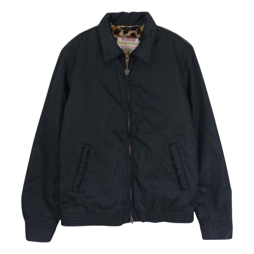 WACKO MARIA ワコマリア McGREGOR マクレガー 裏ボア レオパード ジャケット ブラック系 S【中古】