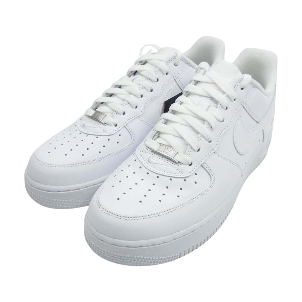 Supreme シュプリーム CU9225-100 × NIKE AIR FORCE 1 LOW ナイキ エアフォース1 ローカット スニーカー ホワイト ホワイト系 28cm【新古品】【未使用】【中古】