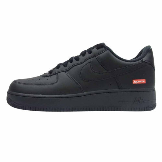 Supreme シュプリーム CU9225-001 × NIKE AIR FORCE 1 LOW ナイキ エアフォース1 ローカット スニーカー ブラック ブラック系 28cm【新古品】【未使用】【中古】