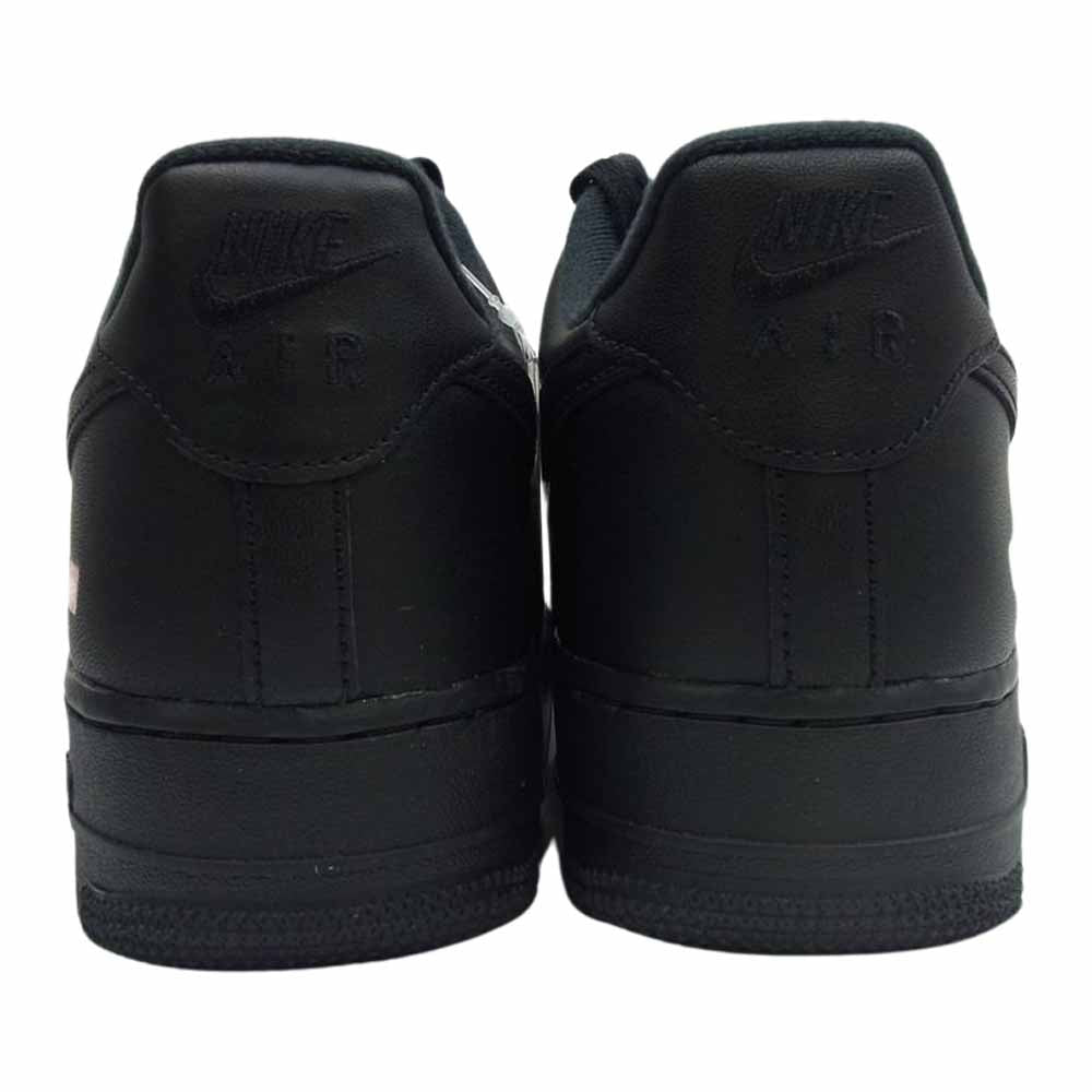 Supreme シュプリーム CU9225-001 × NIKE AIR FORCE 1 LOW ナイキ エアフォース1 ローカット スニーカー ブラック ブラック系 28cm【新古品】【未使用】【中古】
