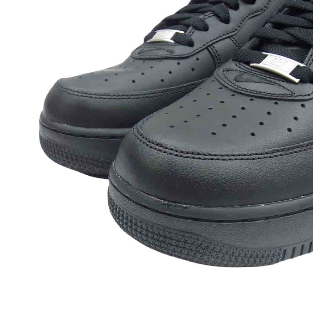 Supreme シュプリーム CU9225-001 × NIKE AIR FORCE 1 LOW ナイキ エアフォース1 ローカット スニーカー ブラック ブラック系 28cm【新古品】【未使用】【中古】