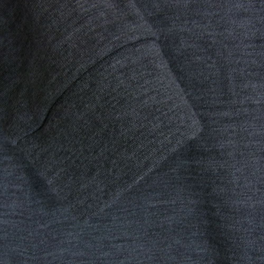 GRAPHPAPER グラフペーパー Washable Wool High Neck Tee ウォッシャブル ウール ハイネック タートルネック ニット 長袖 Tシャツ グレー系 2【中古】