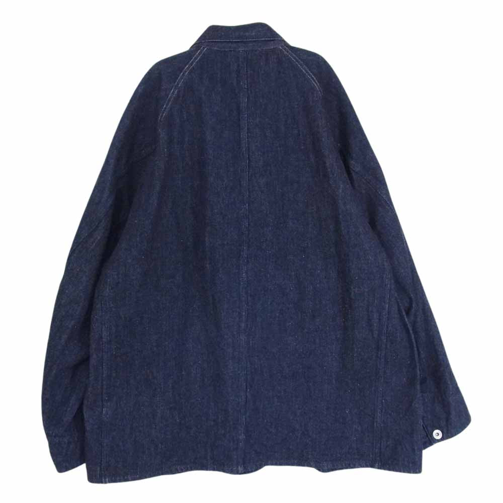 COMOLI コモリ 23SS X01-01002 デニム カバーオール ワーク ジャケット インディゴブルー系 2【中古】