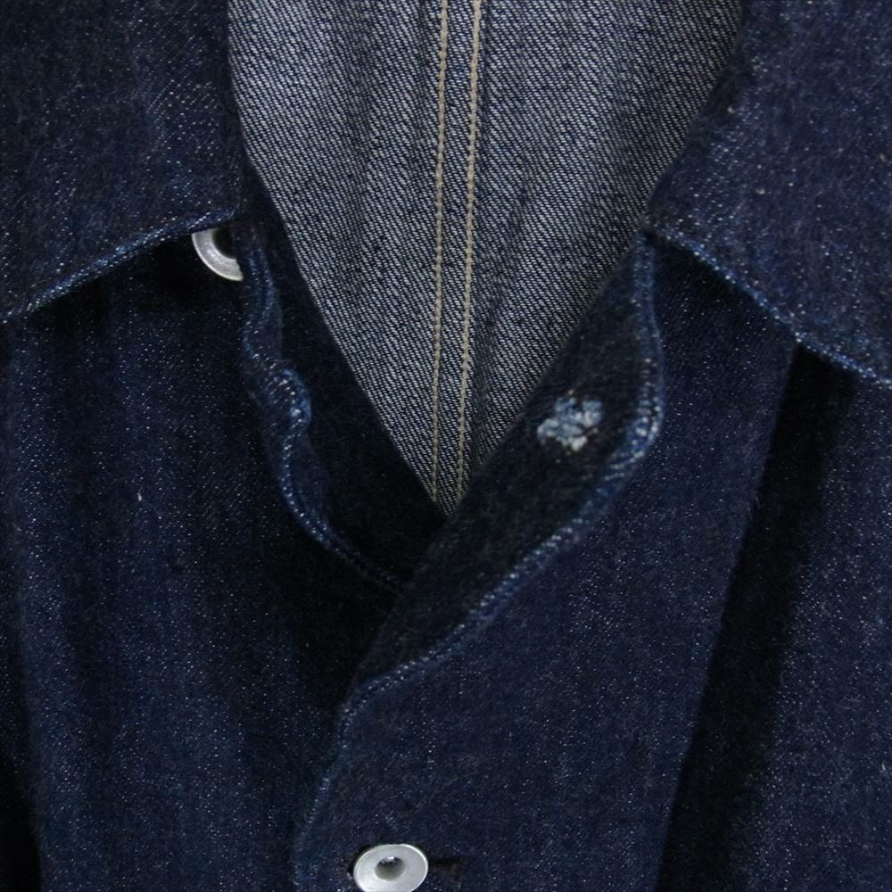 COMOLI コモリ 23SSデニムワークジャケット (X01-01002) 3 COMOLI コモリ 23SS X01-01002 デニム カバーオール ワーク ジャケット