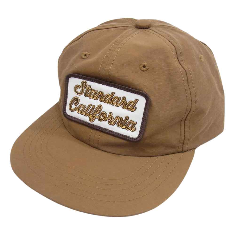 STANDARD CALIFORNIA スタンダードカリフォルニア SD LOGO PATCH 60/40 CLOTH CAP ワッペン付 ロクヨンクロス キャップ ブラウン系【極上美品】【中古】