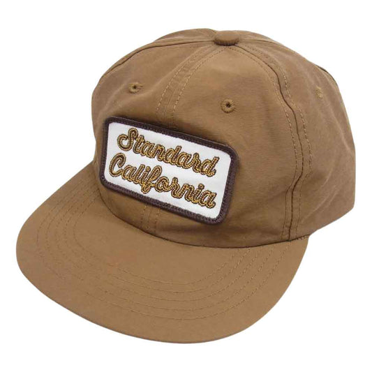 STANDARD CALIFORNIA スタンダードカリフォルニア SD LOGO PATCH 60/40 CLOTH CAP ワッペン付 ロクヨンクロス キャップ ブラウン系【極上美品】【中古】