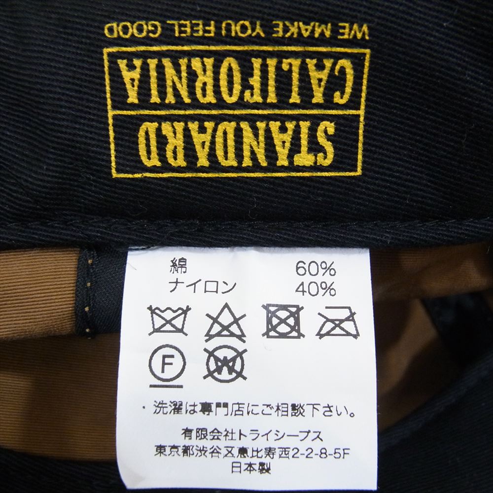 STANDARD CALIFORNIA スタンダードカリフォルニア SD LOGO PATCH 60/40 CLOTH CAP ワッペン付 ロクヨンクロス キャップ ブラウン系【極上美品】【中古】