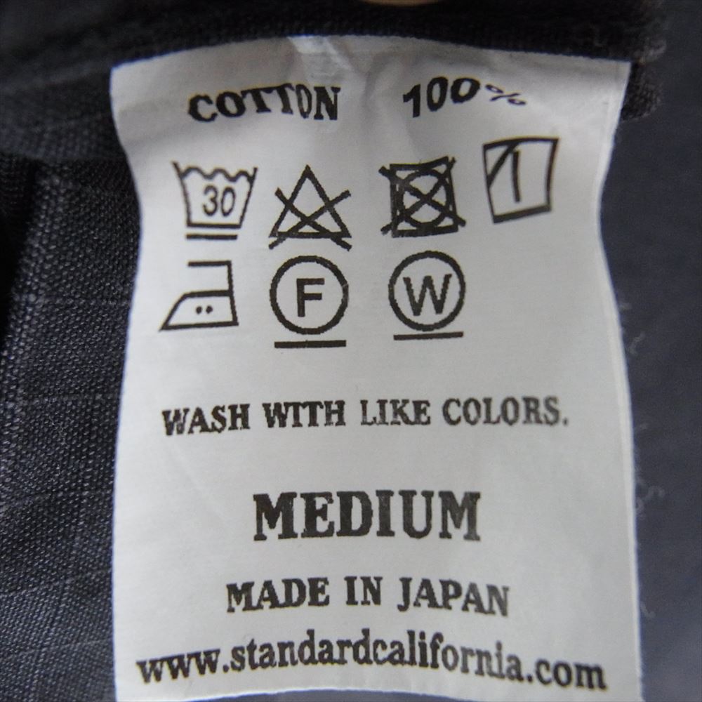 STANDARD CALIFORNIA スタンダードカリフォルニア SD Ripstop Hood Jacket リップストップ フーデット ジャケット ネイビー系 M【極上美品】【中古】