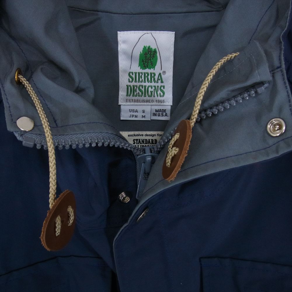 STANDARD CALIFORNIA スタンダードカリフォルニア × SIERRA DESIGNS SD Mountain Parka シェラデザイン マウンテンパーカ ネイビー系 M【極上美品】【中古】