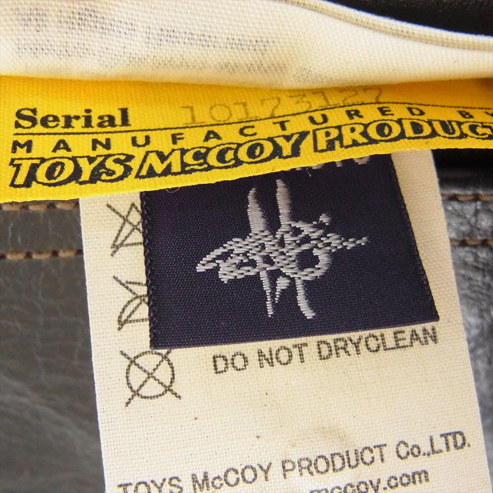 TOY'S McCOY トイズマッコイ TYPE A-2 V.HILTS 大脱走 スティーブマックイーン キャプテンVヒルツ 復刻 レザー ホースハイド フライト ジャケット ダークブラウン系 color:051 40【極上美品】【中古】